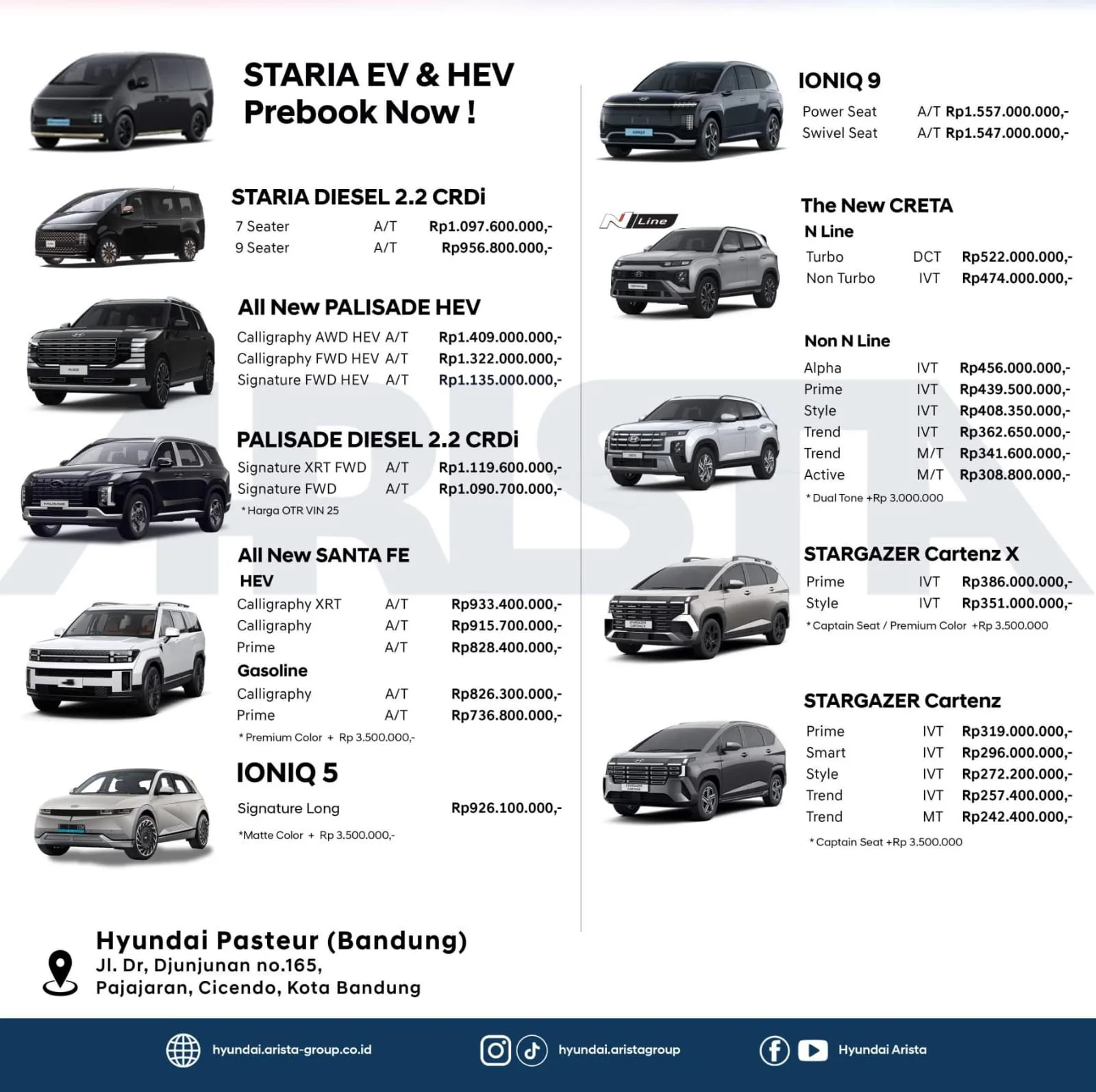 harga update oktober hyundai bandung